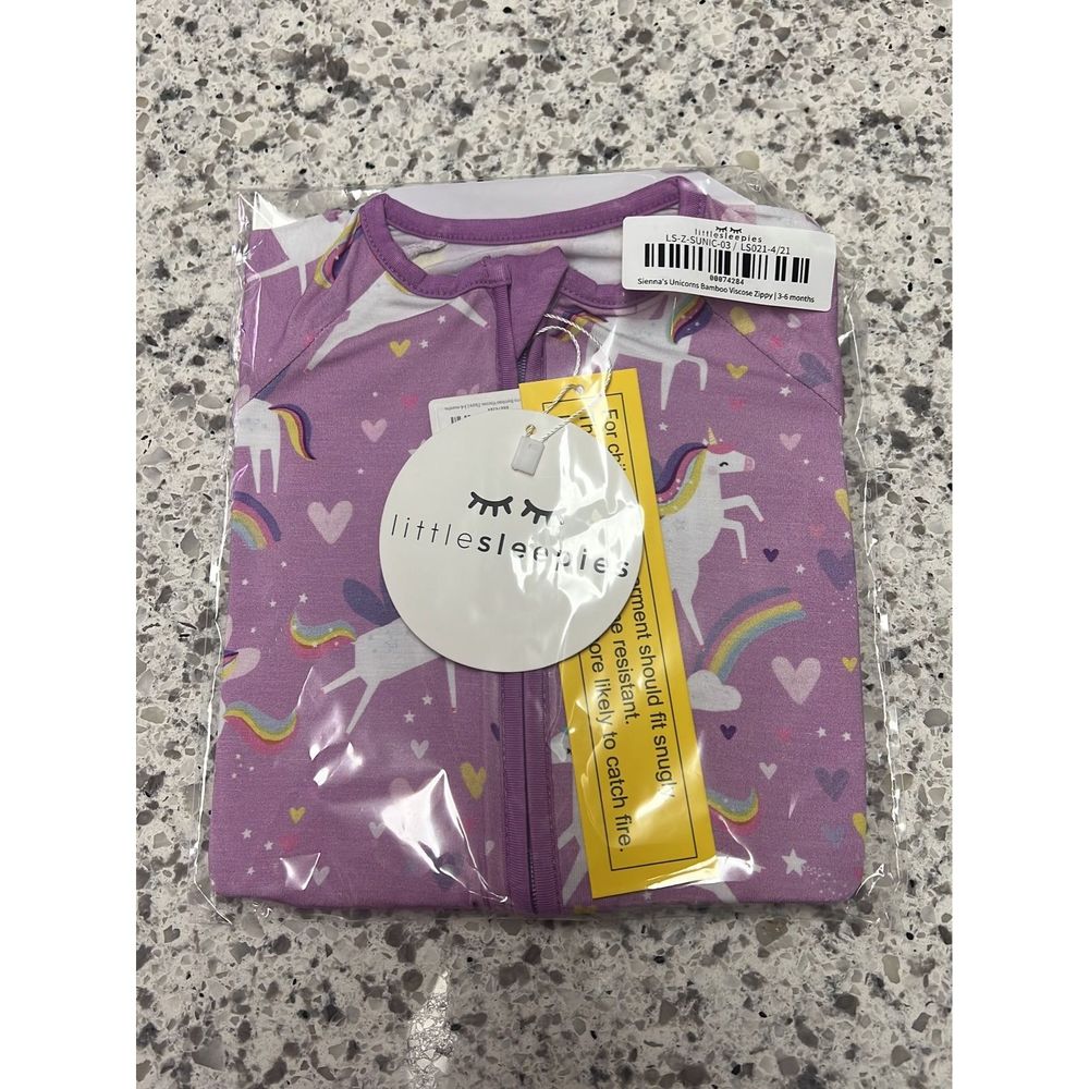 SOLD OUT!! NWT Little Sleepies Sienna Unicorns 3-6 Months